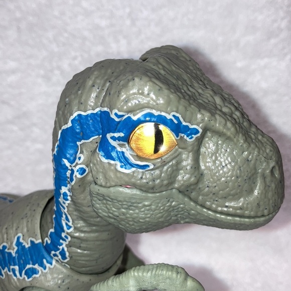 Jurassic World Primal Pal Blue Dino Rivals Dinosaur Figure TESTED & WORKS - Picture 3 of 9